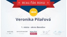 Realitka roku 2025, 1. místo, okres Benešov