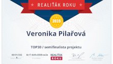 Realitka roku 2025, TOP 30, semifinalista projektu