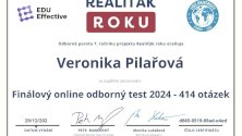 Realiťák roku 2024 - Finálový odborný test