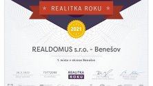 Realitka roku, 1. místo, Benešov